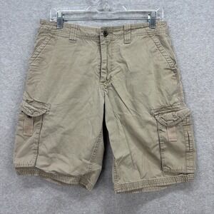 Harley Davidson Cargo Shorts Mens 30 Tan Khaki Paratrooper Biker Moto Riding